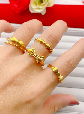 戒指在逃公主黄金色女款活口