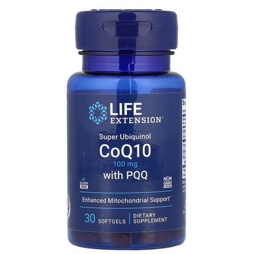 现货美国life extension沿延寿辅酶Q10pqq易吸收心脏备孕还原泛醇