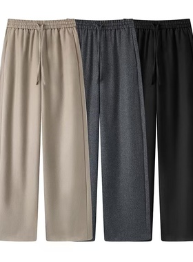 CHAONING清仓2025冬季新款时尚百搭纯色简约高腰显瘦直筒休闲裤女