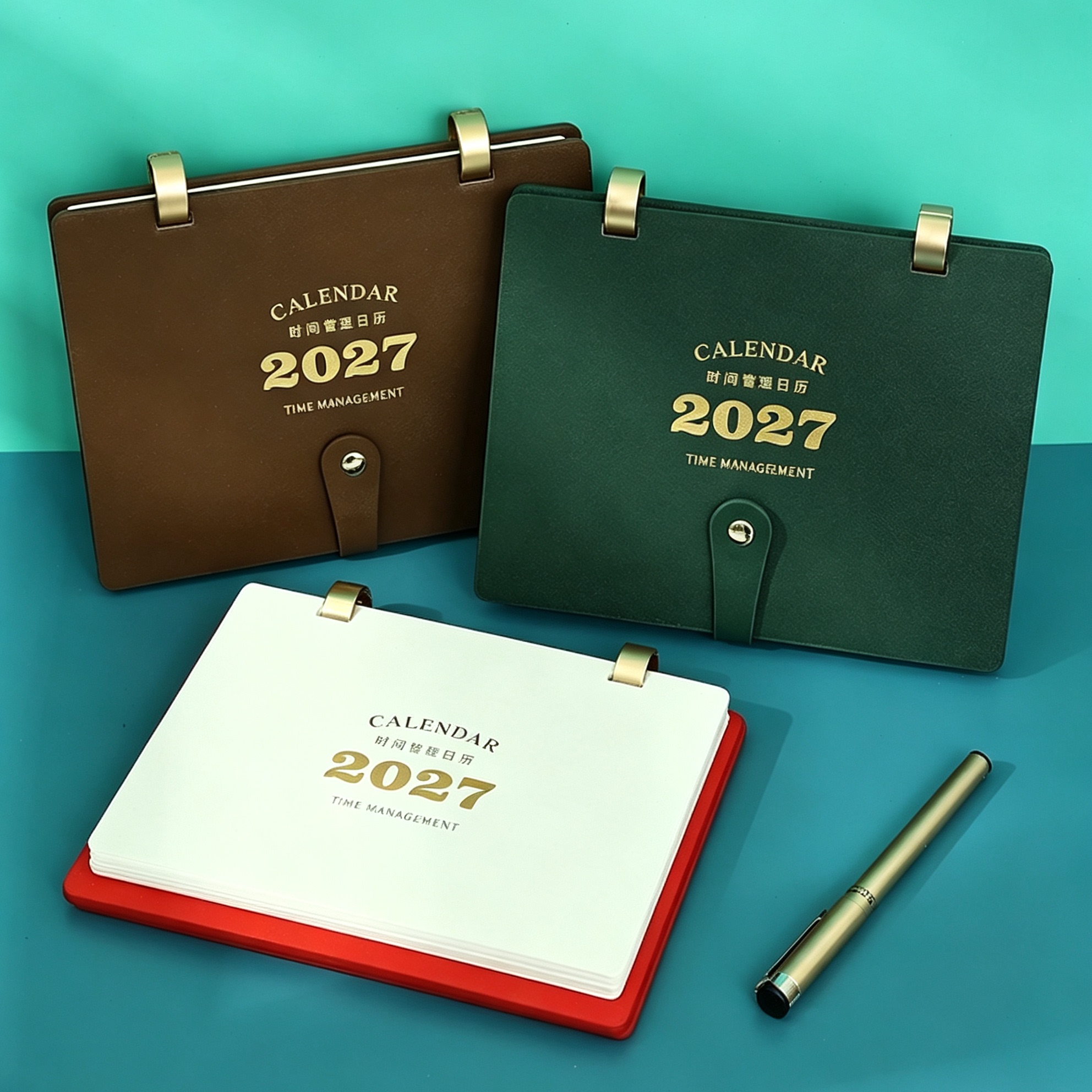 2027年新款台历创意定制logo图片