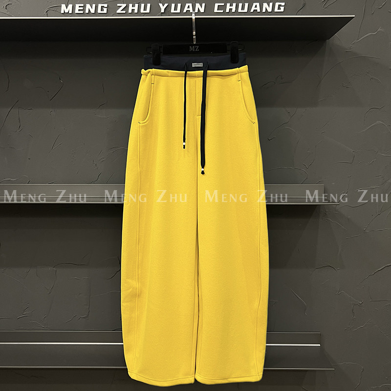 高端欧货冬季新款高级感巨好看的裤子休闲阔腿直筒裤女加绒卫裤,女装/女士精品,休闲裤,淘宝优惠券,粉丝福利购,淘宝优惠卷