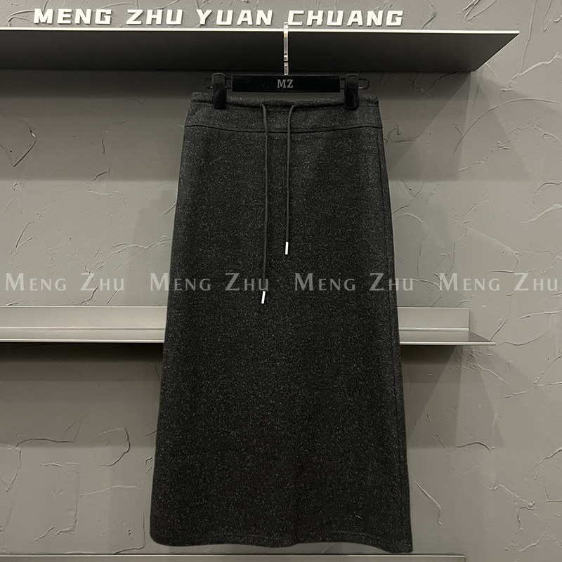 高端欧货秋冬新款高级感巨好看的裙子高腰过膝长款后开叉半身裙女,女装/女士精品,半身裙,淘宝优惠券,粉丝福利购,淘宝优惠卷