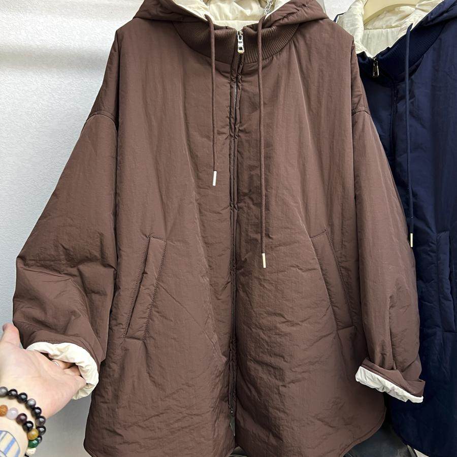 高端现货2024年冬季新款简约针织领口拼接连帽拉链棉衣外套女棉服,女装/女士精品,棉衣/棉服,淘宝优惠券,粉丝福利购,淘宝优惠卷