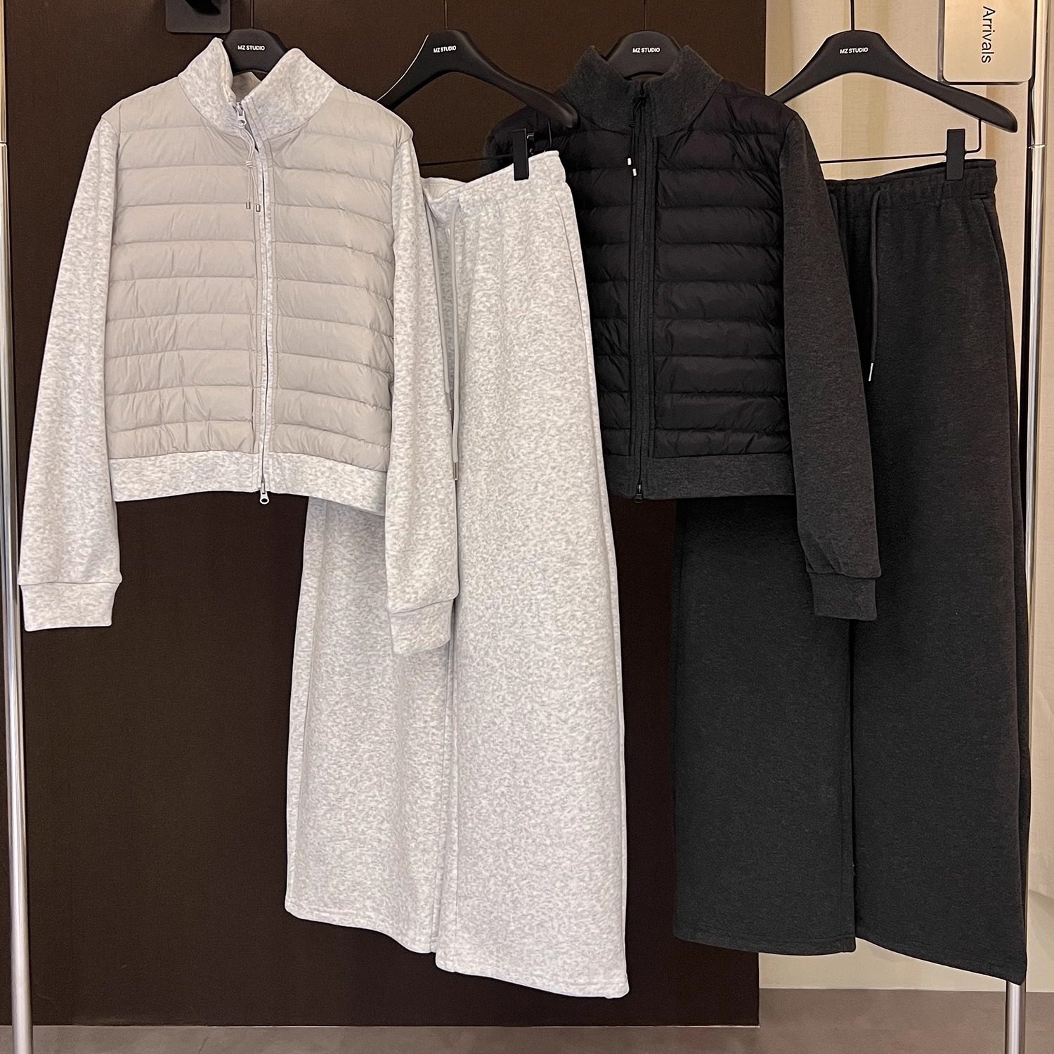 高端欧货新款高级感巨好看的夹90白鸭绒卫衣搭配卫裤时尚套装女冬,女装/女士精品,时尚套装,淘宝优惠券,粉丝福利购,淘宝优惠卷