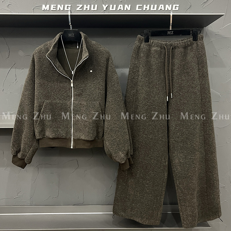 高端欧货冬季新款高级感巨好看的卫衣休闲裤时尚羊绒套装女两件套,女装/女士精品,时尚套装,淘宝优惠券,粉丝福利购,淘宝优惠卷