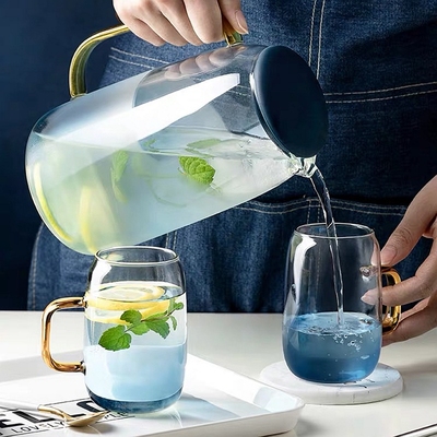 鑫雅居玻璃耐高温防爆套装凉水壶