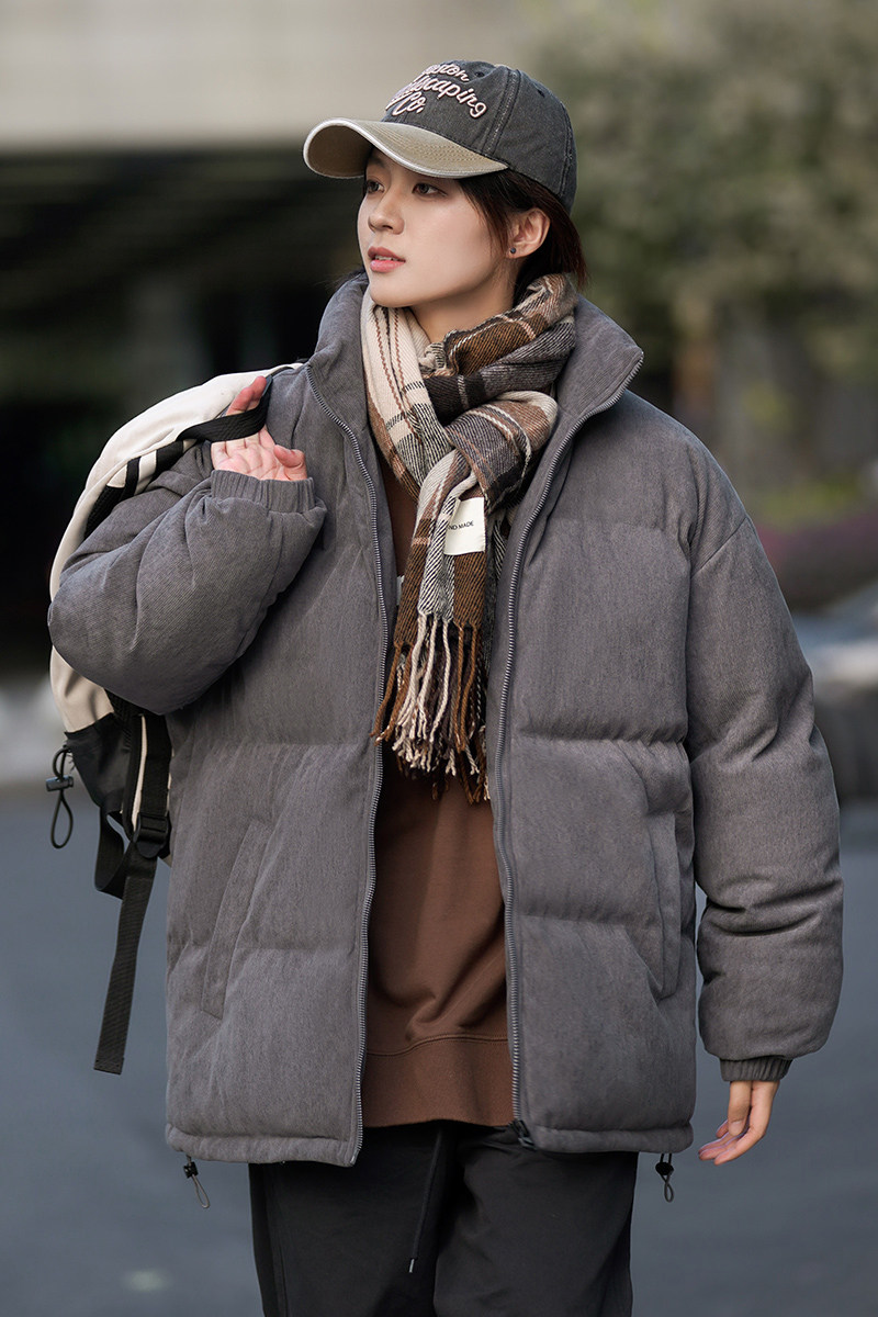 高品质灯芯绒纯色美式休闲面包服宽松棉衣女棉服情侣大码Y393P88,女装棉衣/棉服,电商A222A