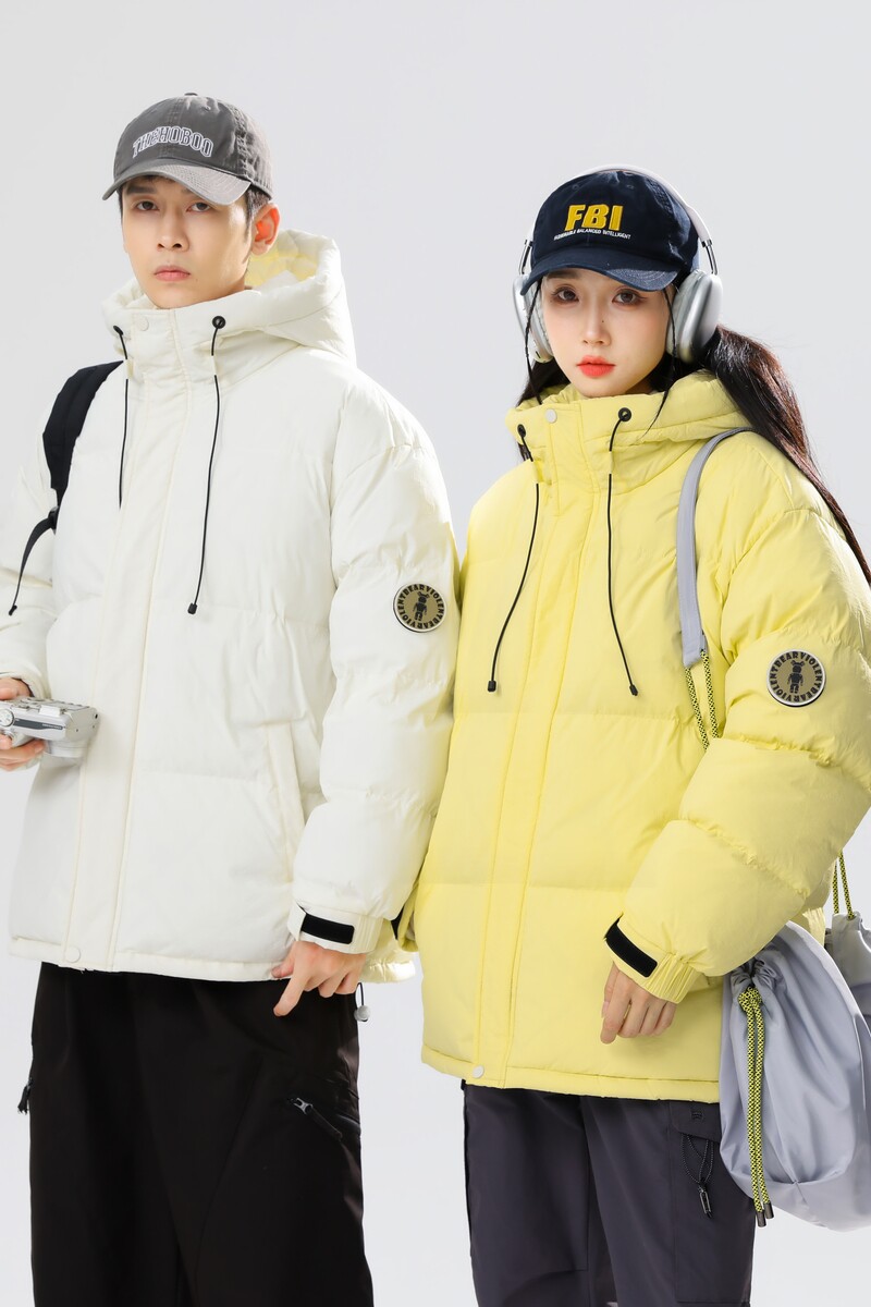 美式休闲情侣大码90%标羽绒服男连帽2024冬新宽松潮流YR57P298,男装羽绒服,电商A222A
