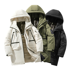 中长款高品质日系90%标羽绒服男连帽2024冬宽松潮情侣YR26P325图片