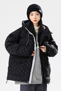 情侣大码2024冬宽松90%标羽绒服女连帽潮美式高街YR66P298图片