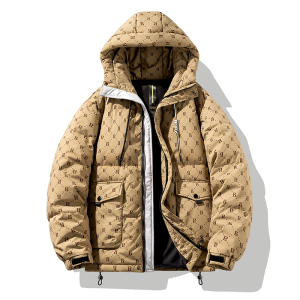 情侣大码90%标羽绒服男连帽高品质日系2024冬季宽松潮YR22P298图片