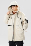 90%标羽绒服男连帽中长款冲锋衣2024冬美式休闲潮宽松YR79P325，男装羽绒服，电商A222A