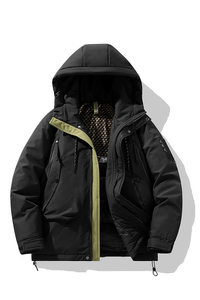 2024冬新潮日系冲锋衣90%标羽绒服男宽松连帽情侣大码YR28P298图片
