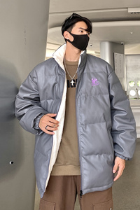 内加绒90%标羽绒服男2024冬新宽松暴力熊钢印情侣大码YR53P298图片