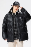 美式高街2024冬90%标羽绒服女皮衣宽松潮钢印情侣大码YR75P298，女装羽绒服，电商A222A