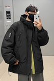 2024秋冬新90%标羽绒服男连帽潮流宽松冲锋衣情侣大码YR37P298，男装羽绒服，电商A222A