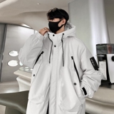 2024秋冬新90%标羽绒服男连帽潮流宽松冲锋衣情侣大码YR37P298，男装羽绒服，电商A222A