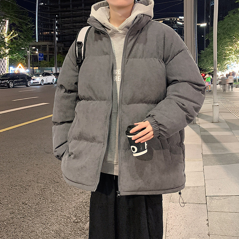 美式休闲冬灯芯绒面包服高品质宽松潮棉衣男棉服情侣大码Y375P88,男装棉衣,电商A222A