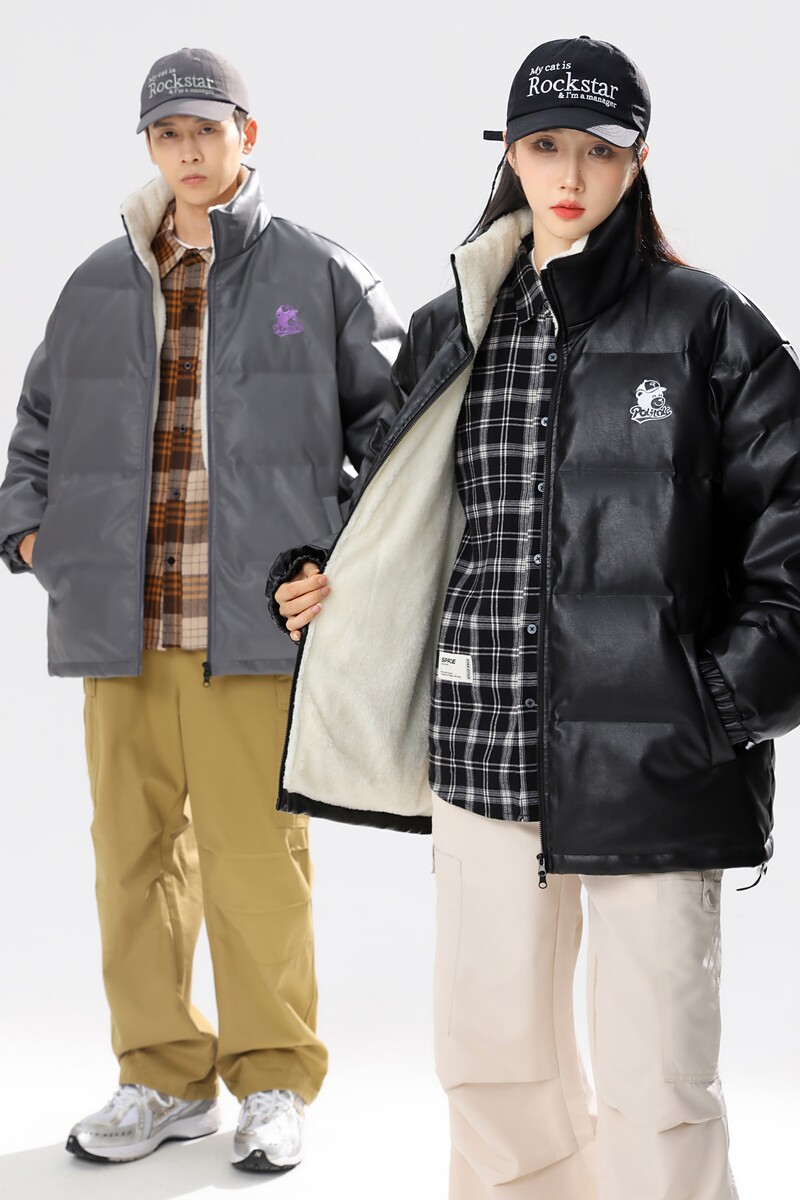 90%标皮羽绒服男美式高街内加绒潮流宽松钢印情侣大码YR65P298,男装羽绒服,电商A222A