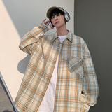 2025春季新oversize原创宽松潮流格子长袖衬衫男情侣大码8521P48,男装衬衫,电商A222(原电商A231), 2025春季新oversize原创宽松潮流格子长袖衬衫男情侣大码8521P48,男装衬衫,电商A222(原电商A231),