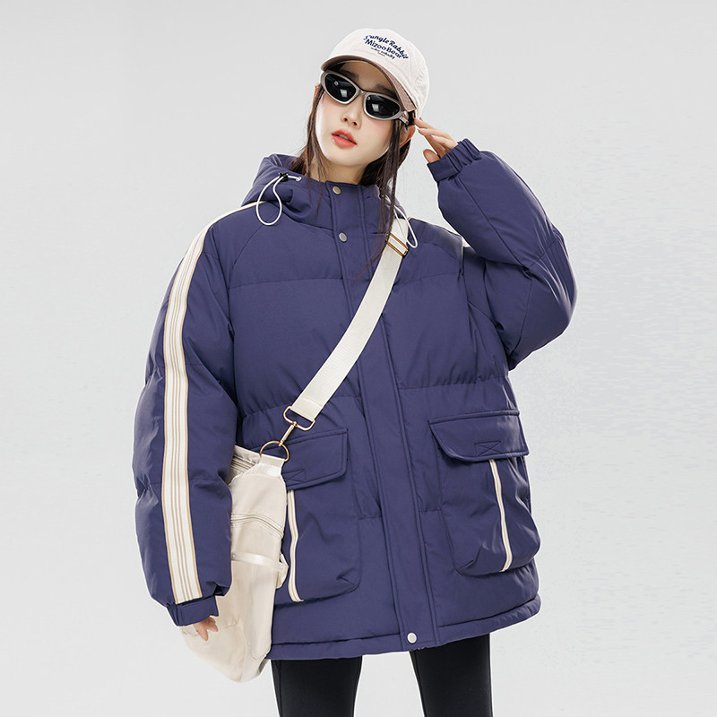 高品质女装2024秋冬宽松休闲潮流棉衣女棉服情侣大码Y386P108图片