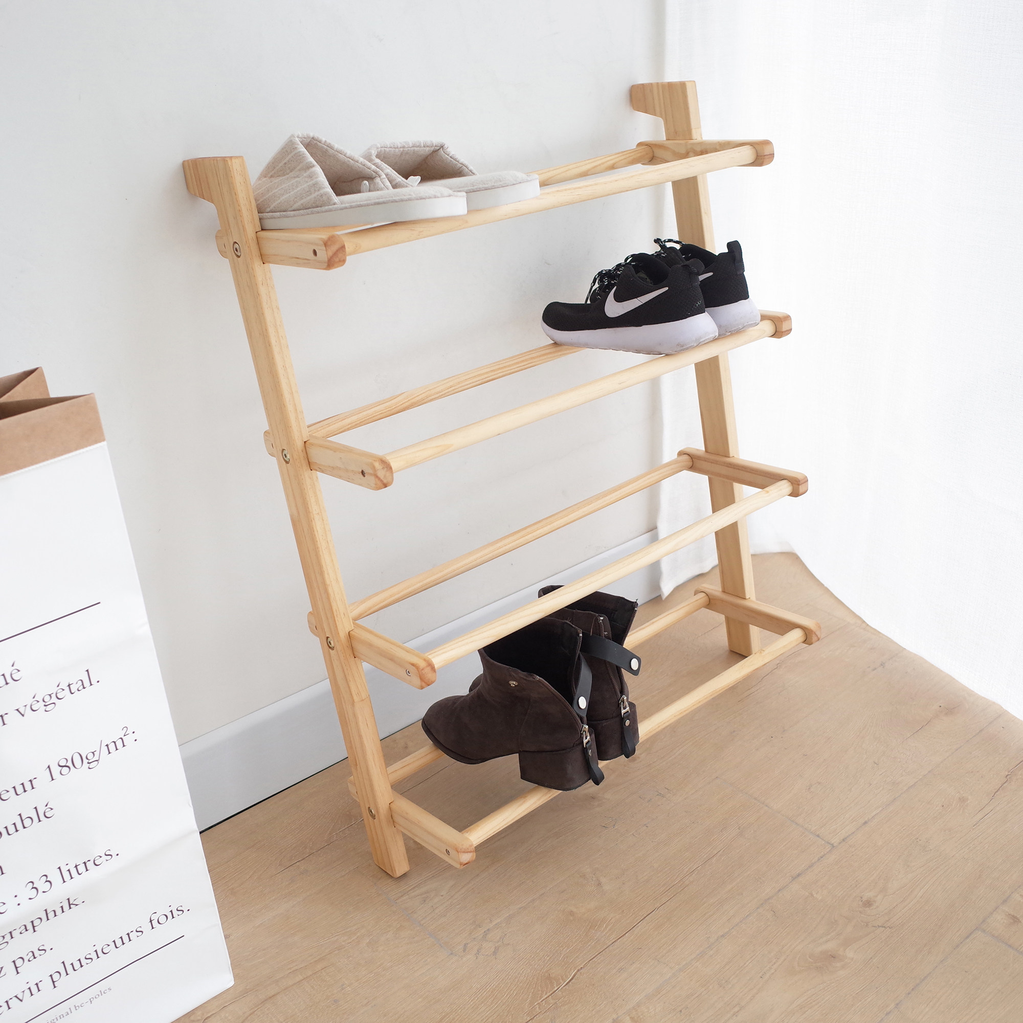 鞋架实木简约经济型家用多层收纳组装省空间鞋架北欧日式民宿门口|msdalam kategori perabot kediaman, rak, kasut - dari Buy2taobao.com untuk memberikan perkhidmatan ejen Taobao profesional membeli