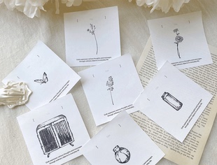 Vol.1 ＜一隅＞ AyuH原创 木制印章手账素材物品植物系列轻复古图