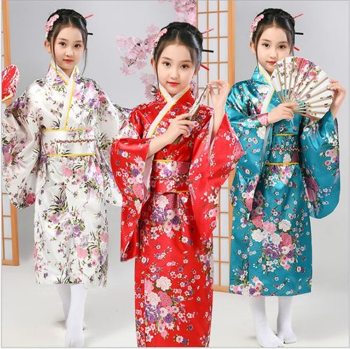 六一日本印花开衫睡衣和服长袍