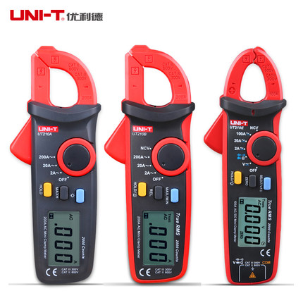 UNI-T/优利德钳形表UT210E迷你数字钳形万用表交直流电流表