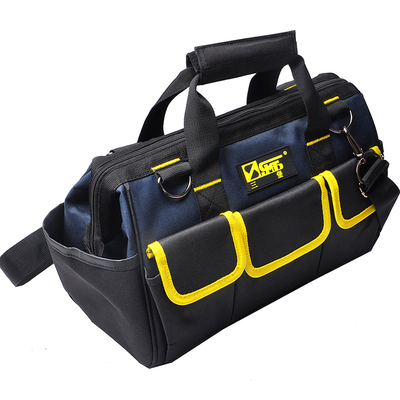 三堡 多功能加厚防水耐磨电子电工维修帆布工具包 单肩工具包