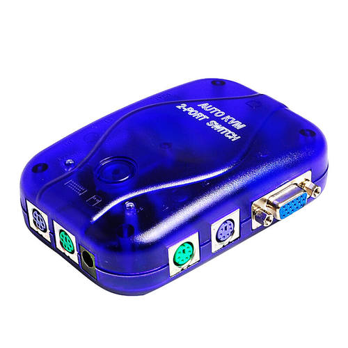 三堡 KVM-102 多电脑主机自动切换器  显示共享器  (带配线)