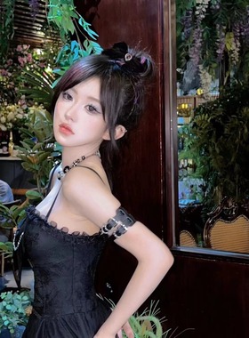 scandium男女同款真皮朋克臂环