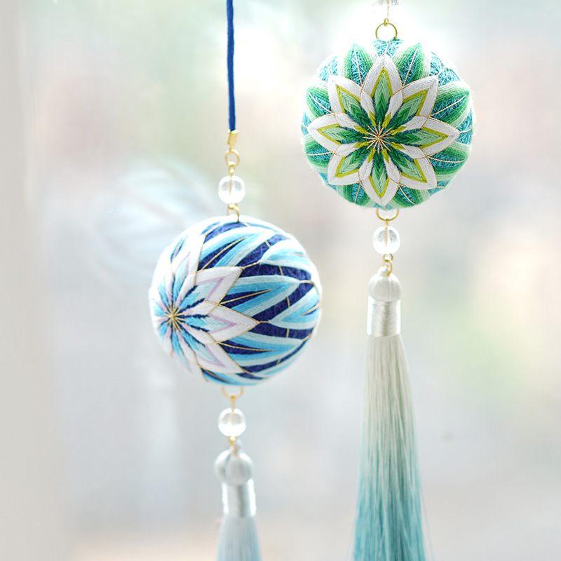 手鞠球手工diy蹴鞠材料包情侣