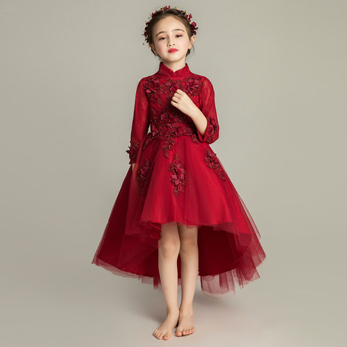 女童礼服公主裙儿童小小花童鱼尾