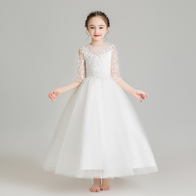 儿童礼服女童公主裙小小花童婚纱