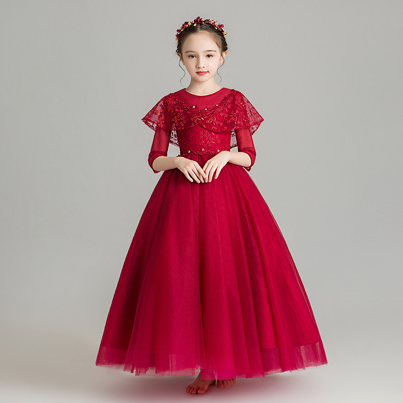 女童公主裙蓬蓬纱小花童婚纱儿童晚礼服女孩主持人钢琴演出服高端,童装/婴儿装/亲子装,儿童礼服,淘宝优惠券,粉丝福利购,淘宝优惠卷