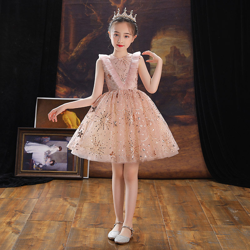 女童晚礼服公主裙蓬蓬小孩花童婚纱高端儿童走秀钢琴演奏粉色秋冬,童装/婴儿装/亲子装,儿童礼服,淘宝优惠券,粉丝福利购,淘宝优惠卷