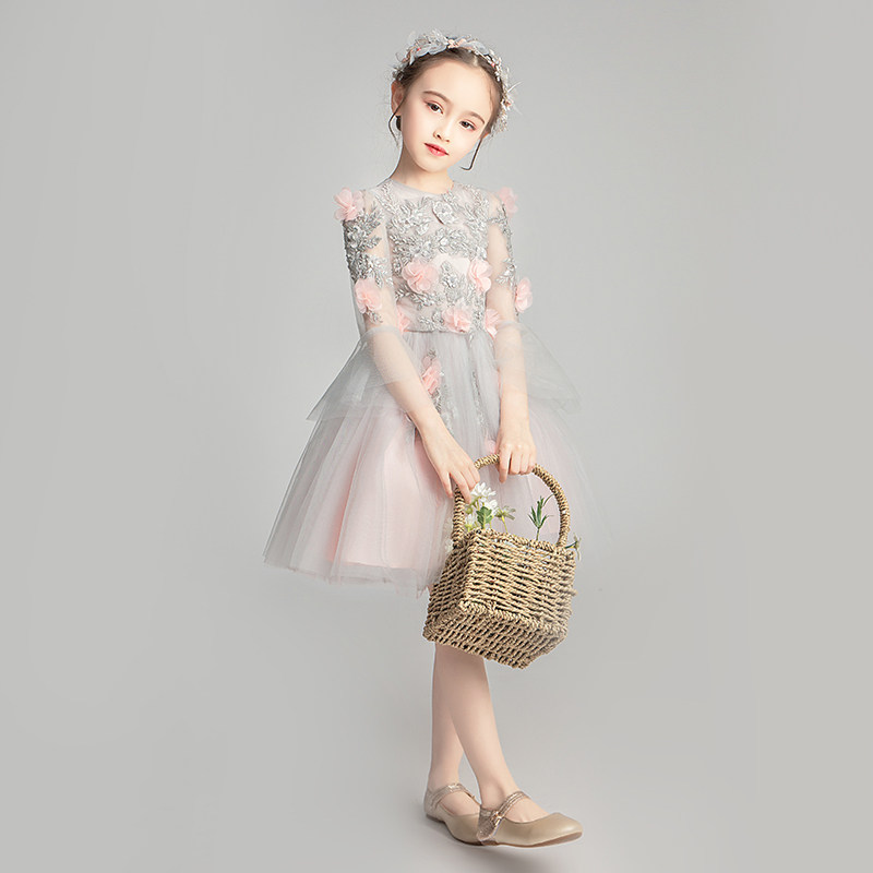 女童公主裙蓬蓬婚纱小孩花童晚礼服儿童钢琴演出服高端模特走秀春,童装/婴儿装/亲子装,儿童礼服,淘宝优惠券,粉丝福利购,淘宝优惠卷