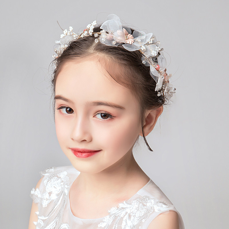 儿童皇冠头饰公主粉色花仙子发箍头花女童发饰花朵走秀演出饰品,童装/婴儿装/亲子装,发饰,淘宝优惠券,粉丝福利购,淘宝优惠卷