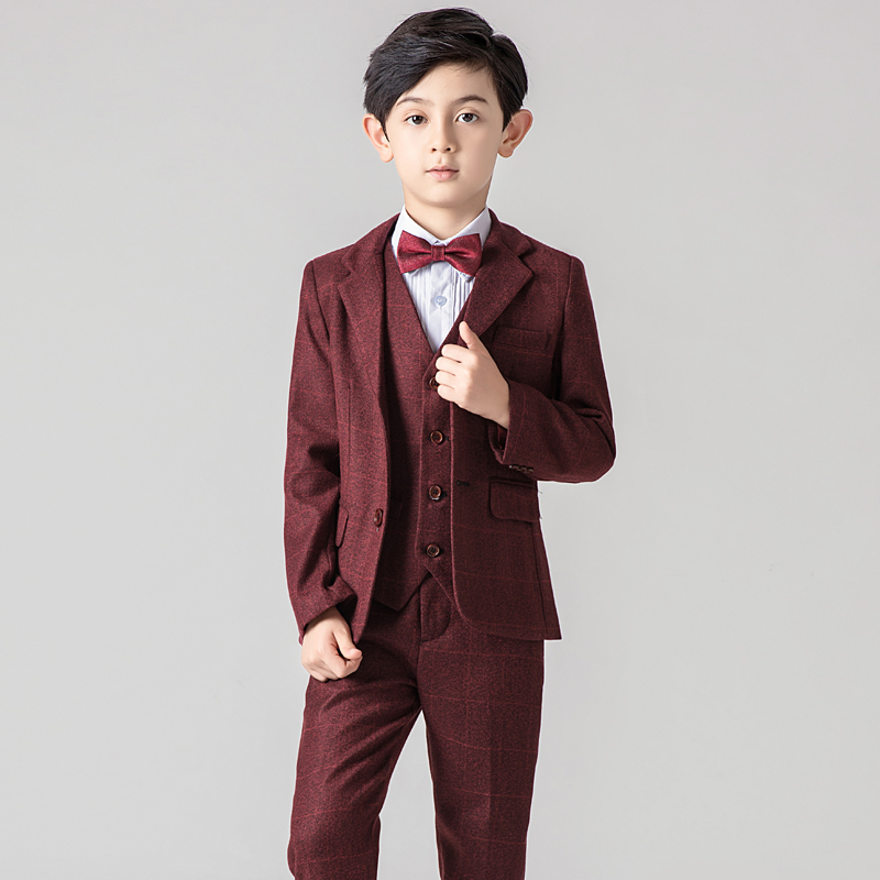 西装套装男孩韩版春夏花童礼服