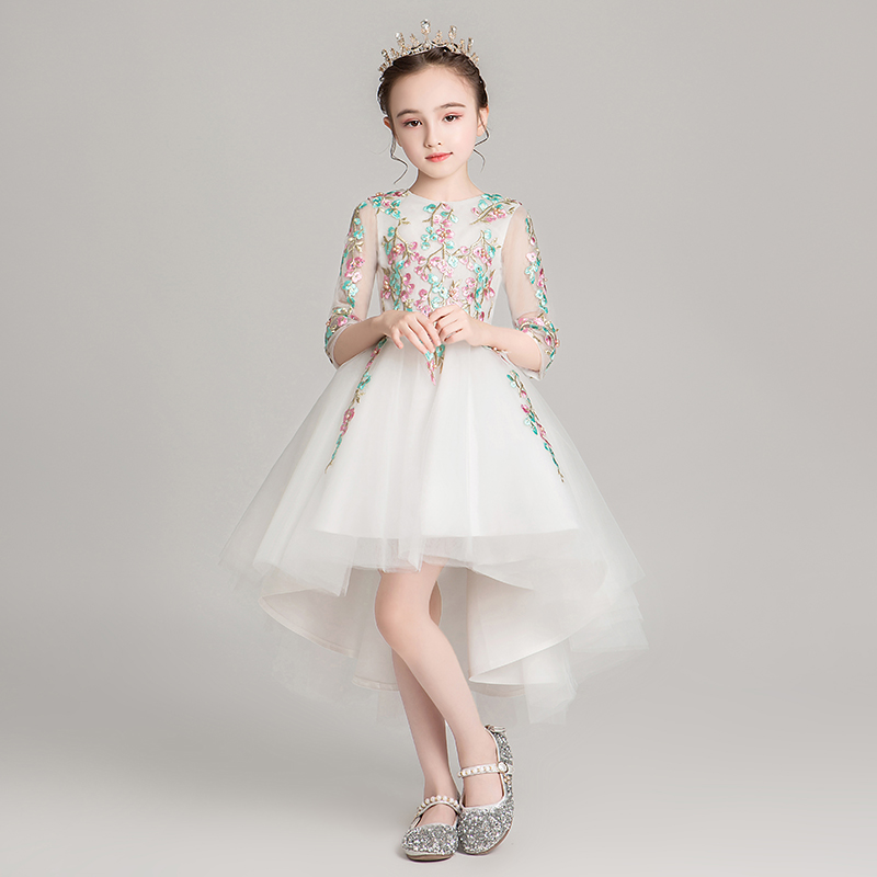 蓬蓬纱小花童走秀洋气钢琴演出服