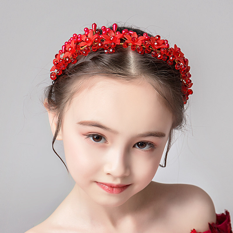 儿童头饰韩式女童手工发饰发夹发箍公主皇冠女孩发卡宝宝饰品头箍