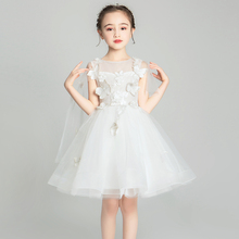 儿童礼服公主裙蓬蓬纱女童模特走秀小女孩婚纱洋气主持人演出服装