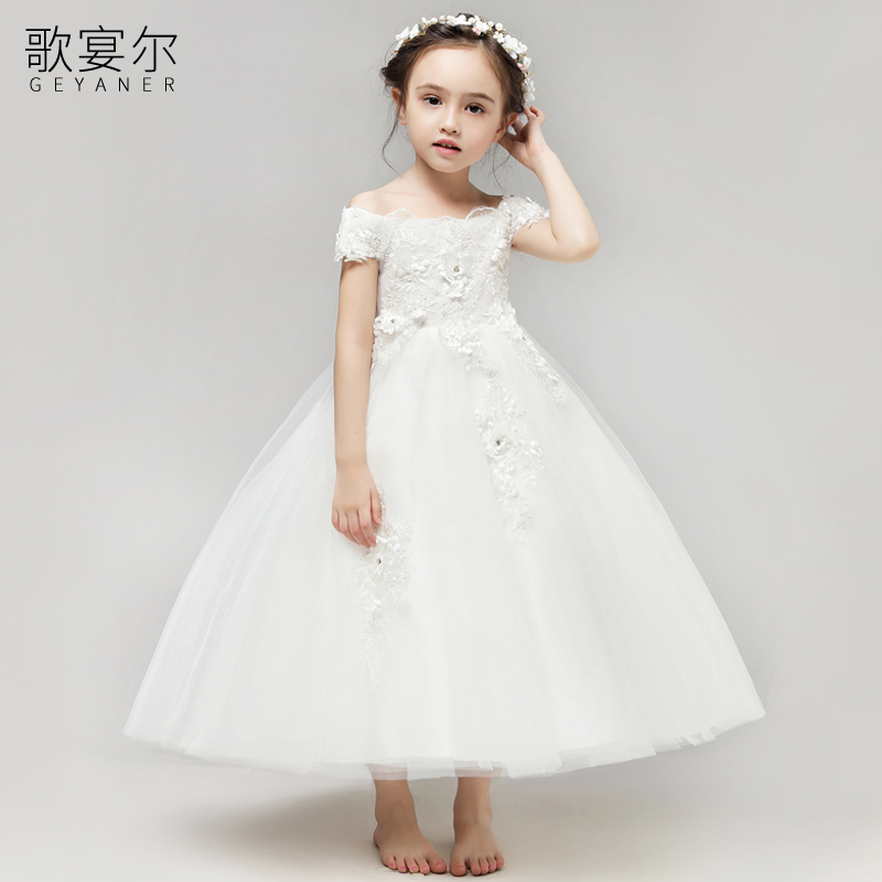 儿童晚礼服小花童礼服钢琴演出