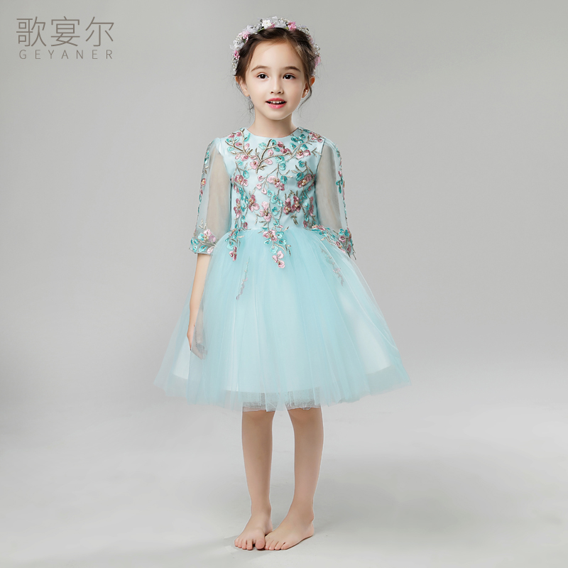 儿童晚礼服公主裙女童小花童周岁