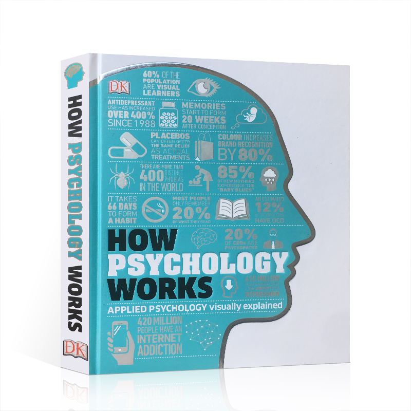 英文原版How Psychology Works心理学如何运作科普百科图解 Jo Hemmings DK心理学百科dk's how things work系列-封面