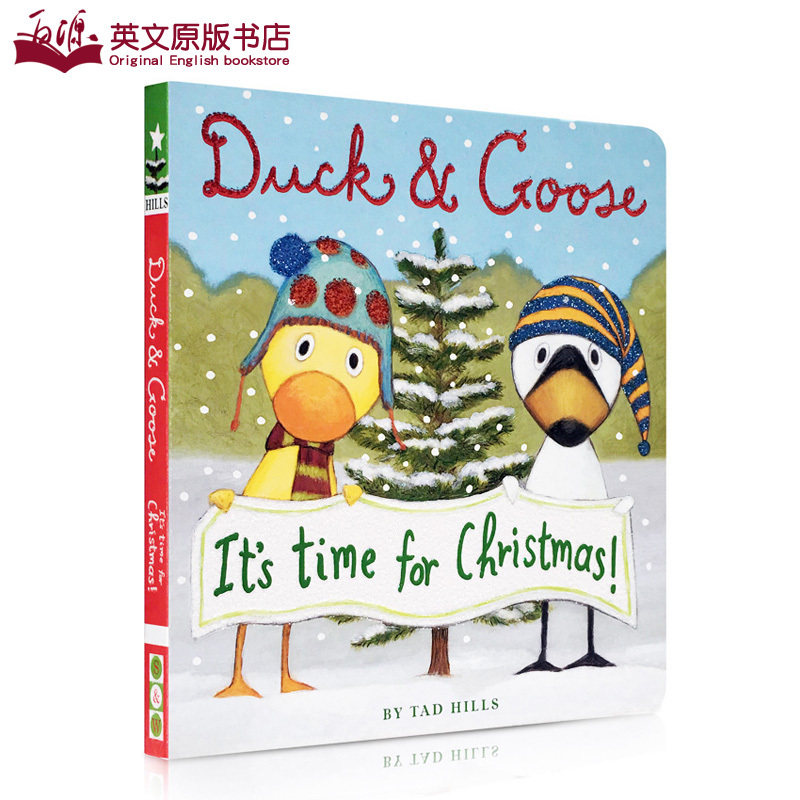 英文原版绘本 duck and goose 鸭子和鹅 its time for christmas tad