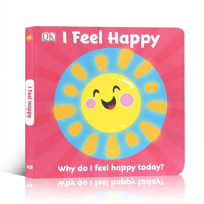 英文原版 dk表情包 dk first emotions: i feel happy 我感到高兴 在