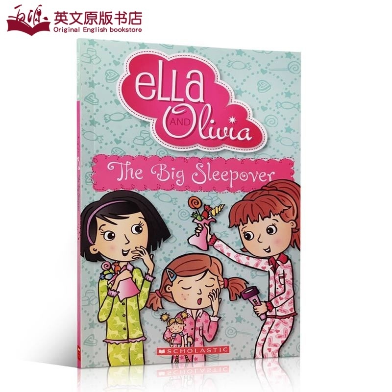 sleepover 艾拉和奥利维亚:在外过夜 启蒙儿童阅读英语平装绘本 姐妹