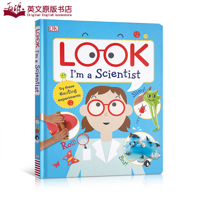 dk职业体验绘本 英文原版 look im a scientist 科学实验 儿童启蒙
